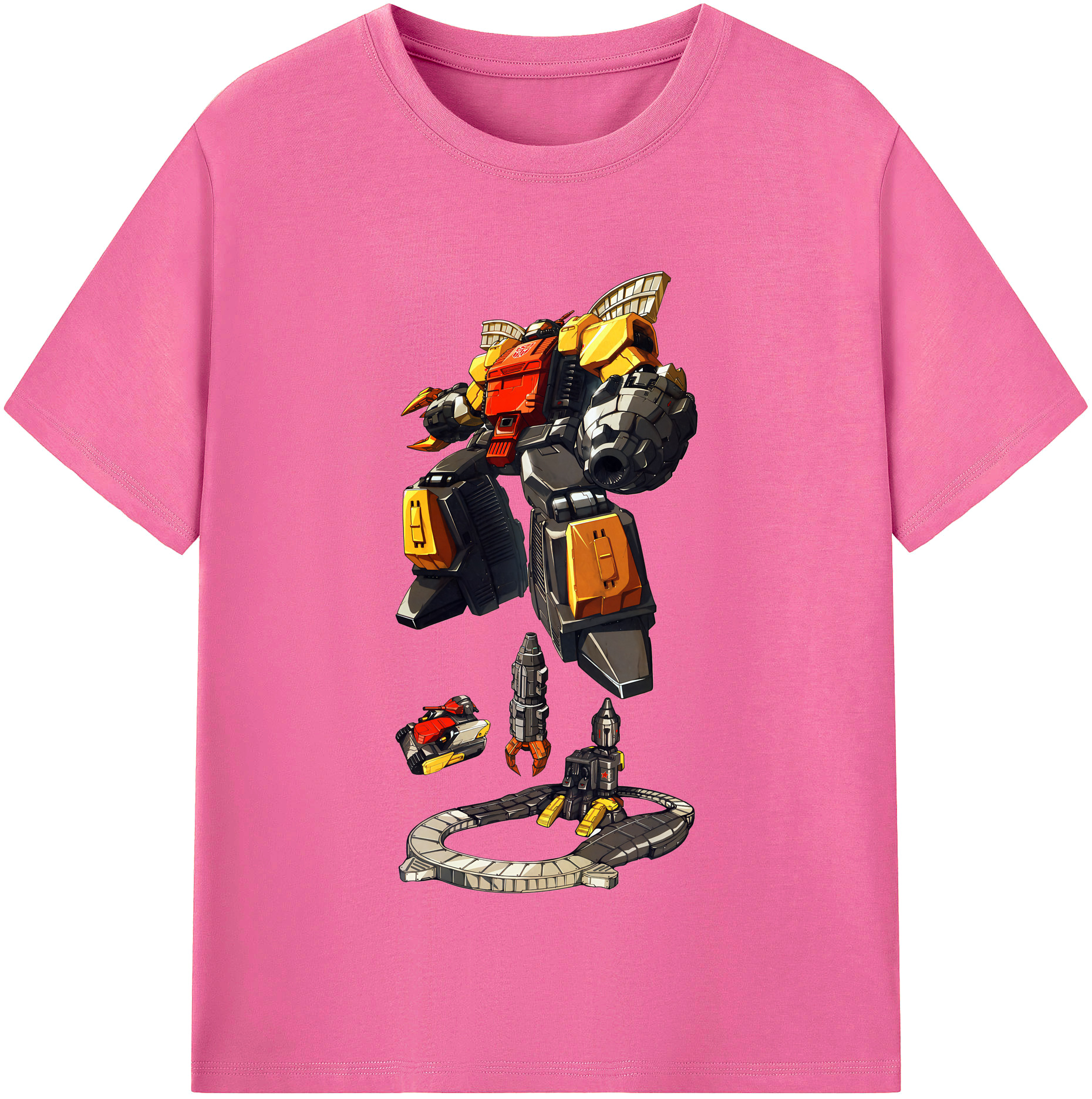 （画像用） Transformers トランスフォーマー レディースカジュアルプリントTシャツ（綿100％）